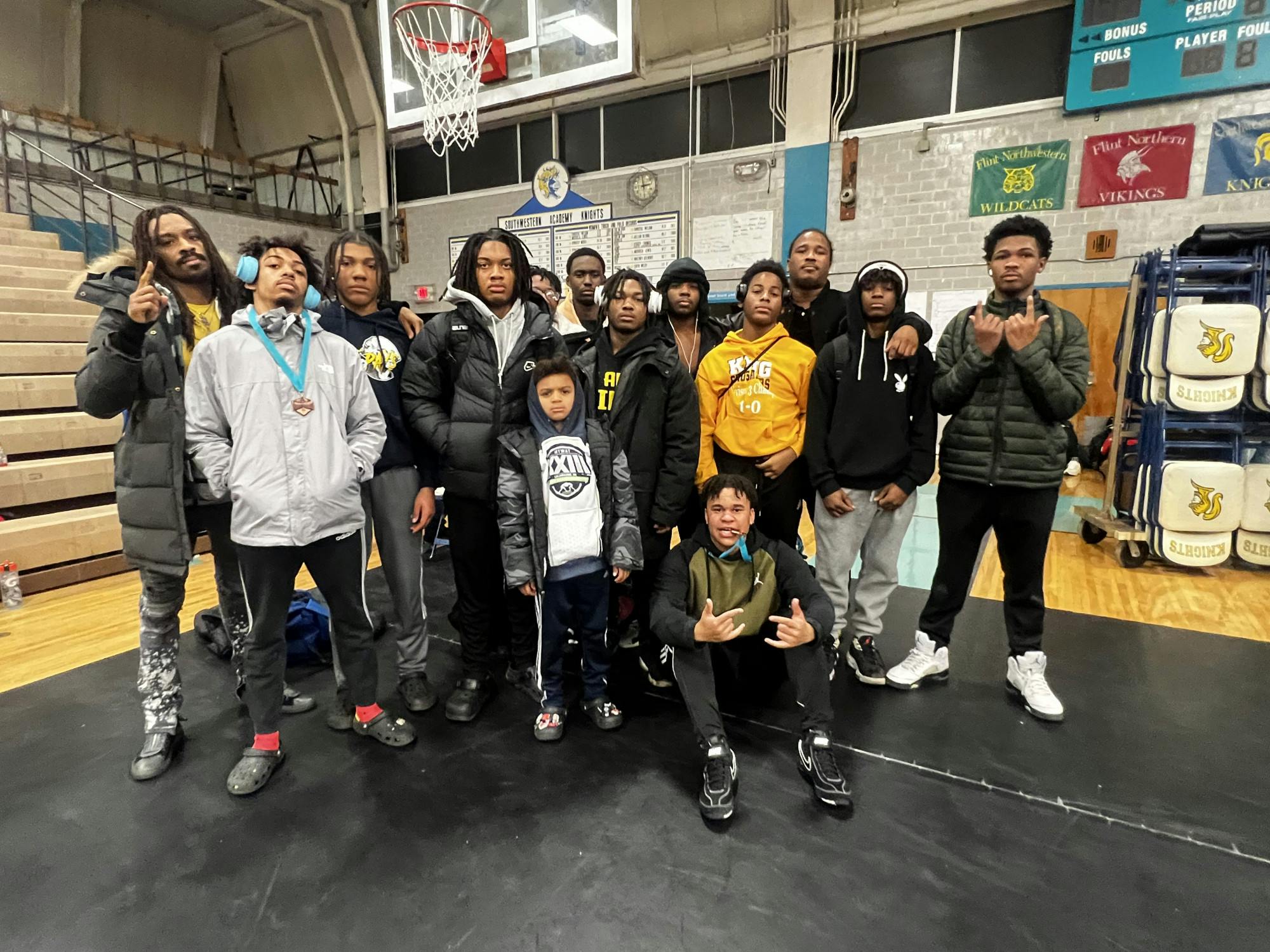 King’s wrestling team won the PSL championship. Courtesy photo.