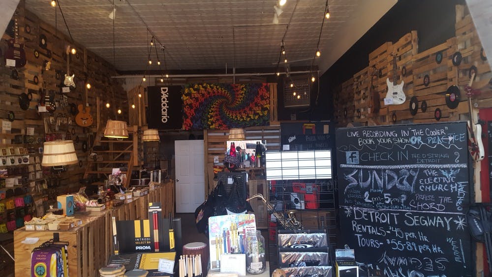 The interior of the D String.