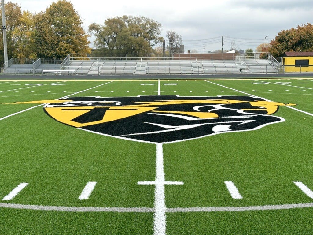 King’s football field was recently renovated. Work began in the spring and was completed in October. Courtesy photo.