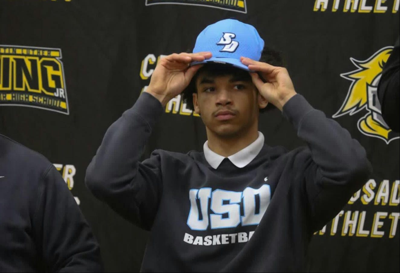 On signing day, senior and basketball player Charles Lewless committed to the University of San Diego. Courtesy photo.