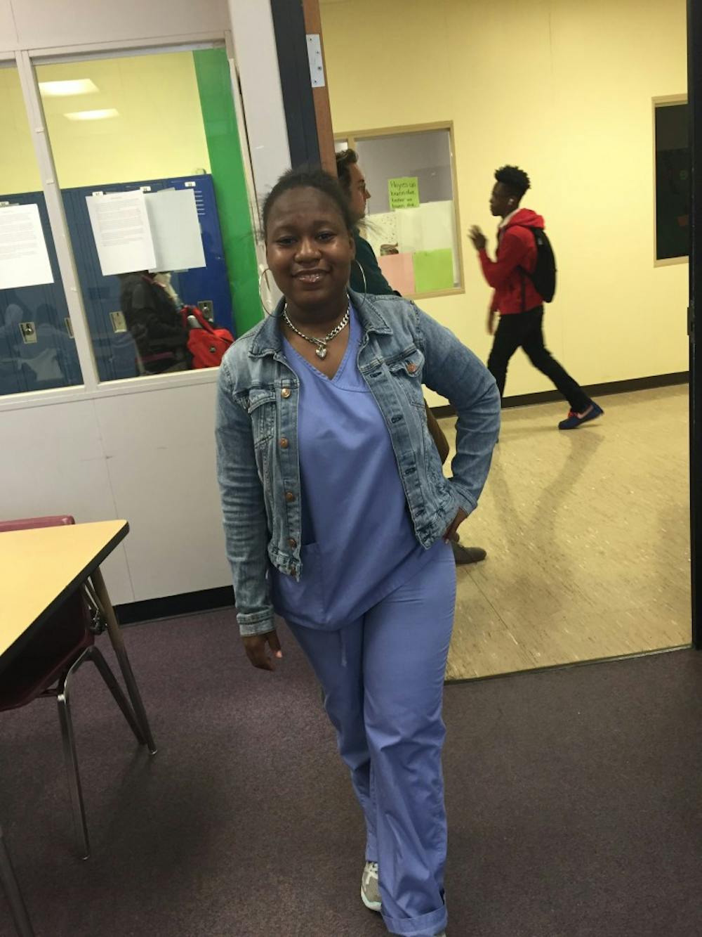 <p>BCHS senior Marie Pearson is one of the 21 students on track to become a CNA.</p>