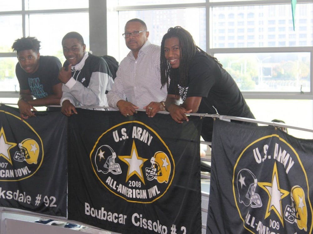 Donovan Peoples-Jones and Donovan Johnson were officially inducted into the U.S Army All-American Bowl on Oct. 1 during halftime at the Homecoming game. Jaylen Kelly-Powell was also inducted into the Under Armour All-America game on Sept. 8. Coach Thomas Wilcher was proud to have led three more players into the games.
