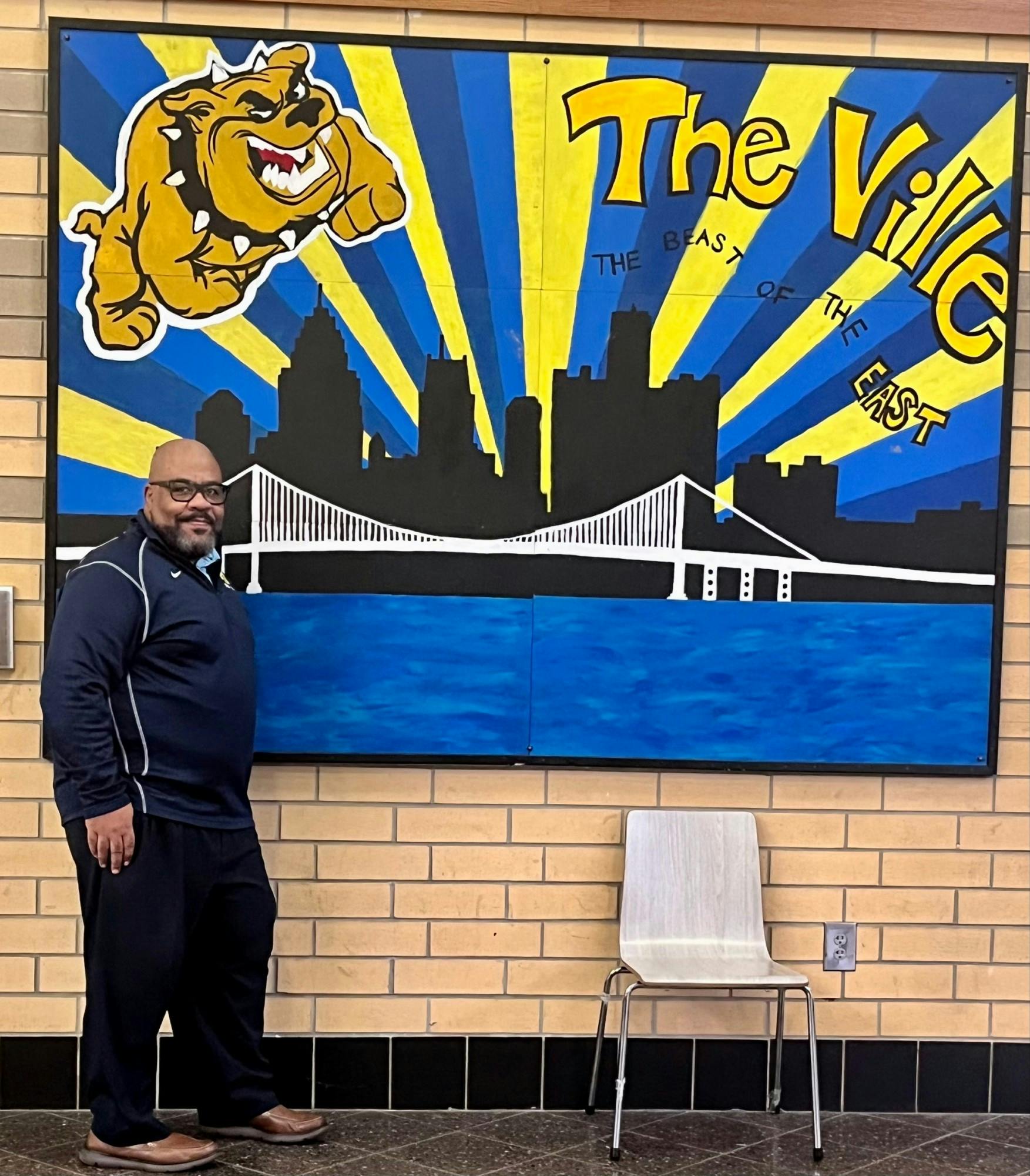 Assistant principal Evege James has been at EEVPA for about six years. Photo by Voice of the Ville.