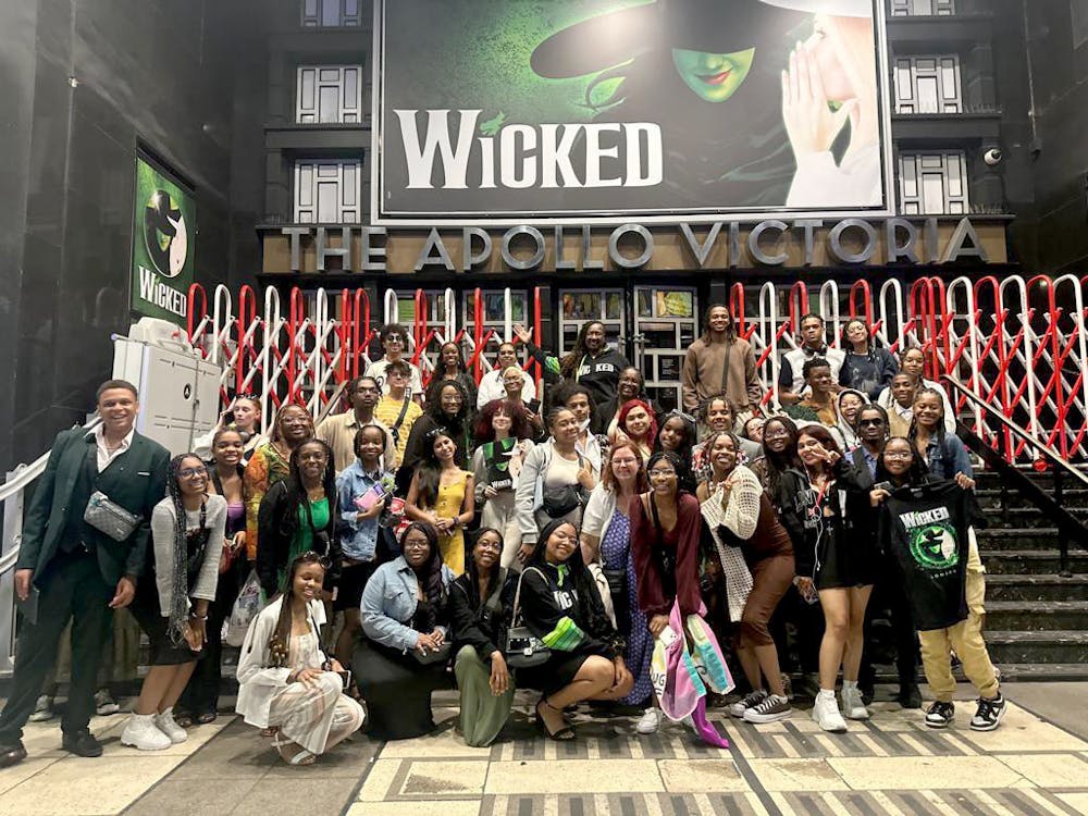 <blockquote class="text-align-left">Students and chaperones who attended the ELA summer trip to London and Paris stand outside The Apollo Victoria Theatre in London after watching “Wicked.” &nbsp;PHOTO COURTESY OF KELSEY WILEY</blockquote>