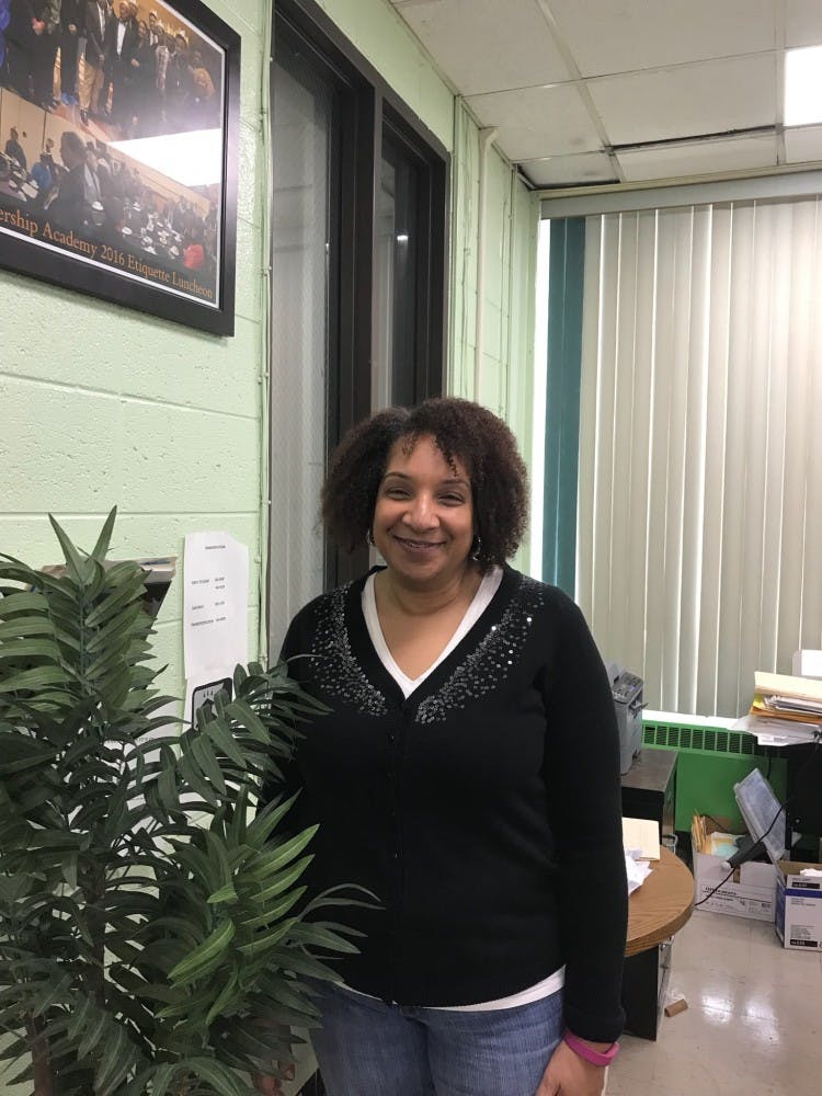 Lisa Thomas often greets visitors at FDA while responsible for a variety of tasks, essential to the school.&nbsp;