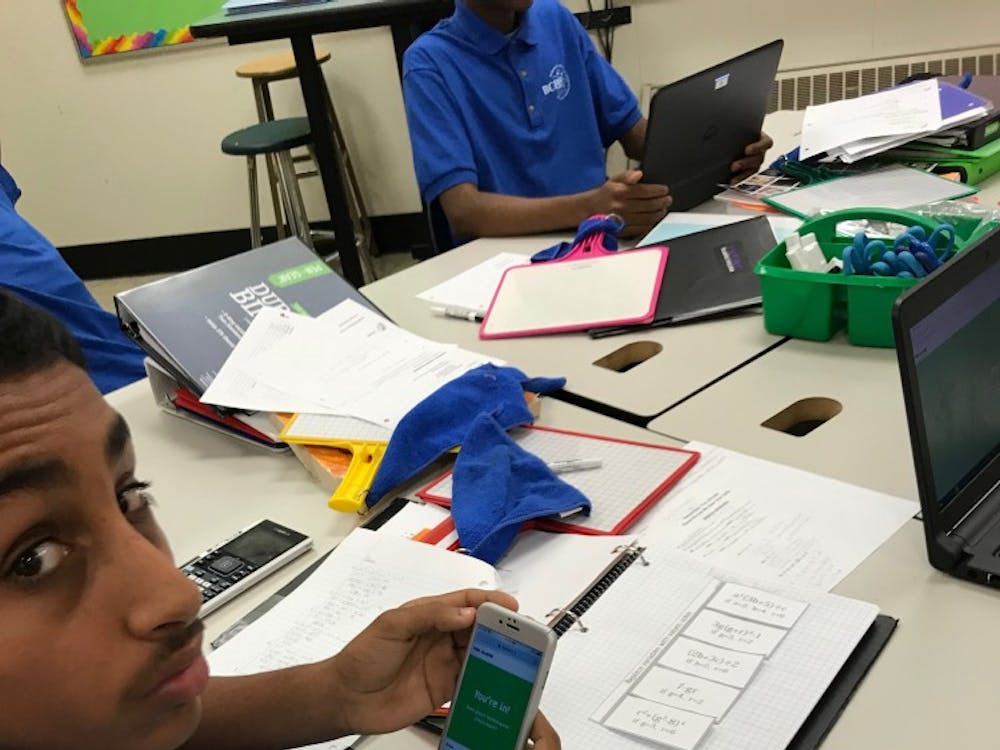 In classrooms like Ms. Schwendemann's, smartphones become just another school supply. 