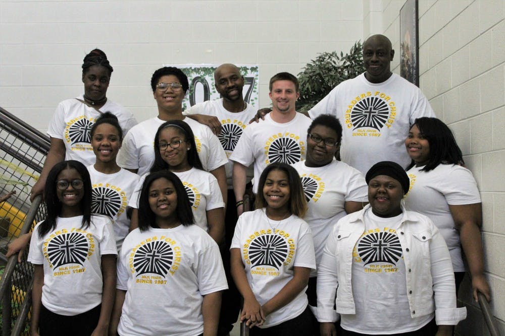 Crusaders for Christ allows students to express their religious beliefs, pray, and build a family bond.