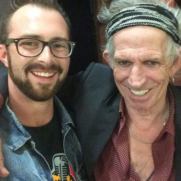 Josh Cannon and Keith Richards Selfie