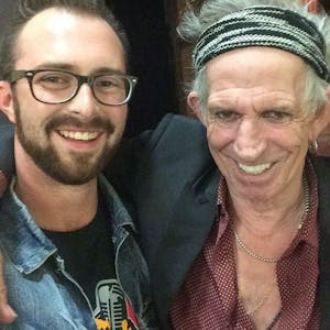 Josh Cannon and Keith Richards Selfie