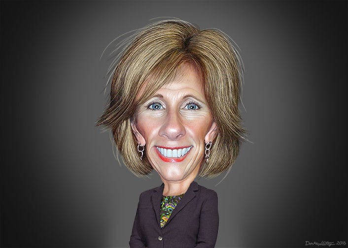 DeVos caricature