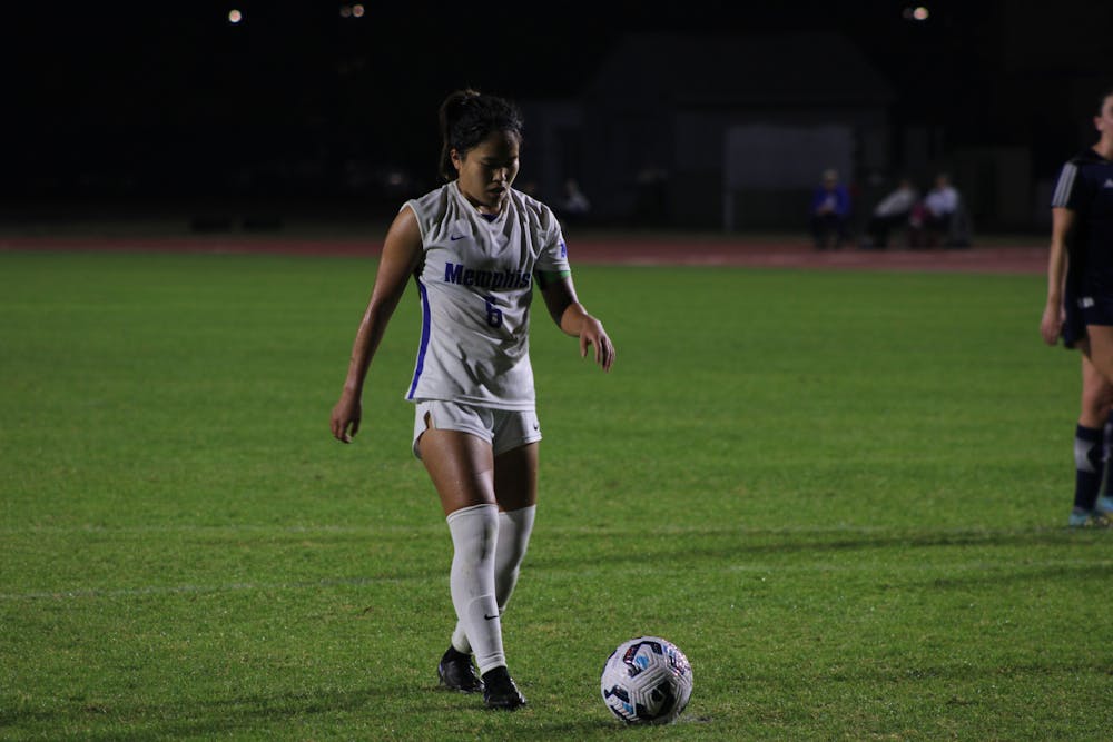 Momo Nakao lines up a penalty shot against Rice.