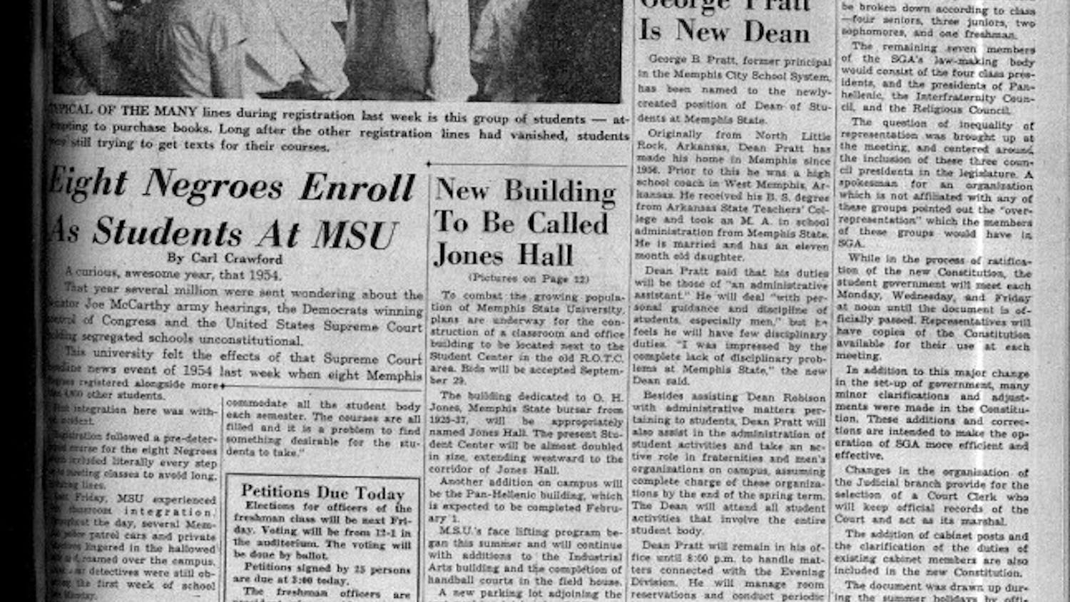 Tiger Rag 1959 Memphis State Eight