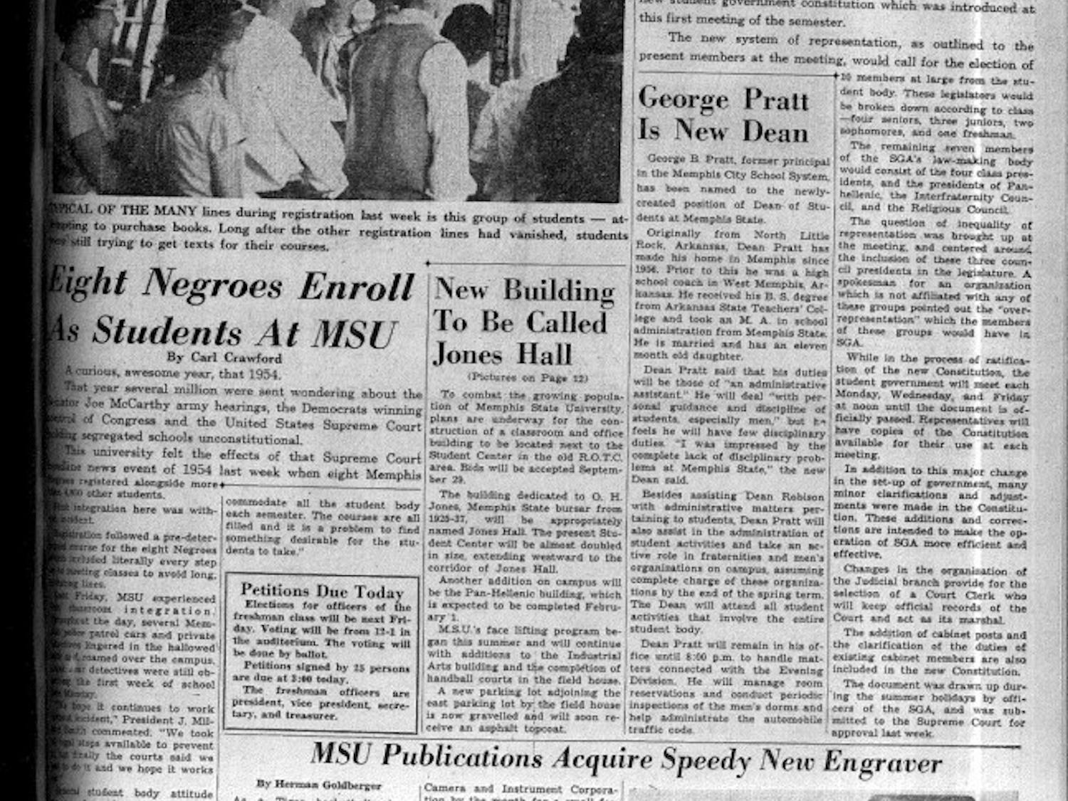 Tiger Rag 1959 Memphis State Eight