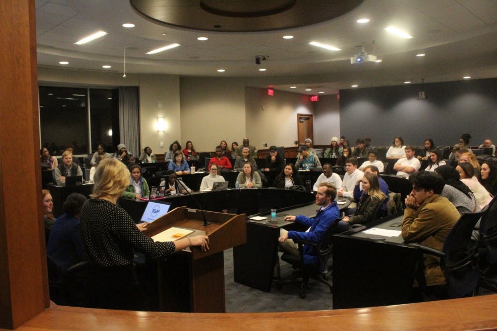 <p>The Student Government Association hosted a town hall meeting open to the public to discuss recent bills being passed and changes coming to the university. Students were able to ask questions on what they would like to see changed on campus.</p>