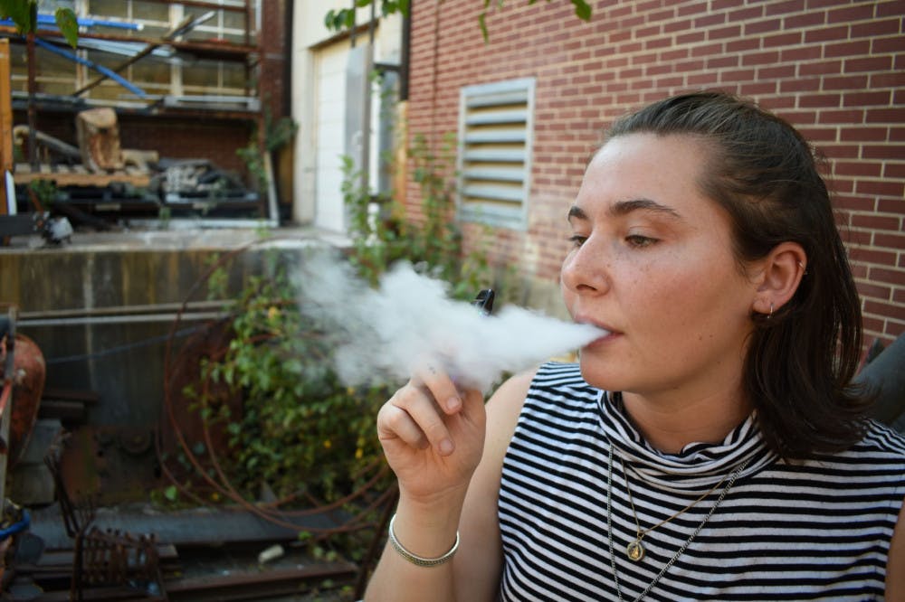 <p class="p1"><span class="s1">Many students can be found smoking e-cigarettes on and around campus. The FDA began preparations to crack down on vaping products used by adolescent and young adult consumers.</span></p>