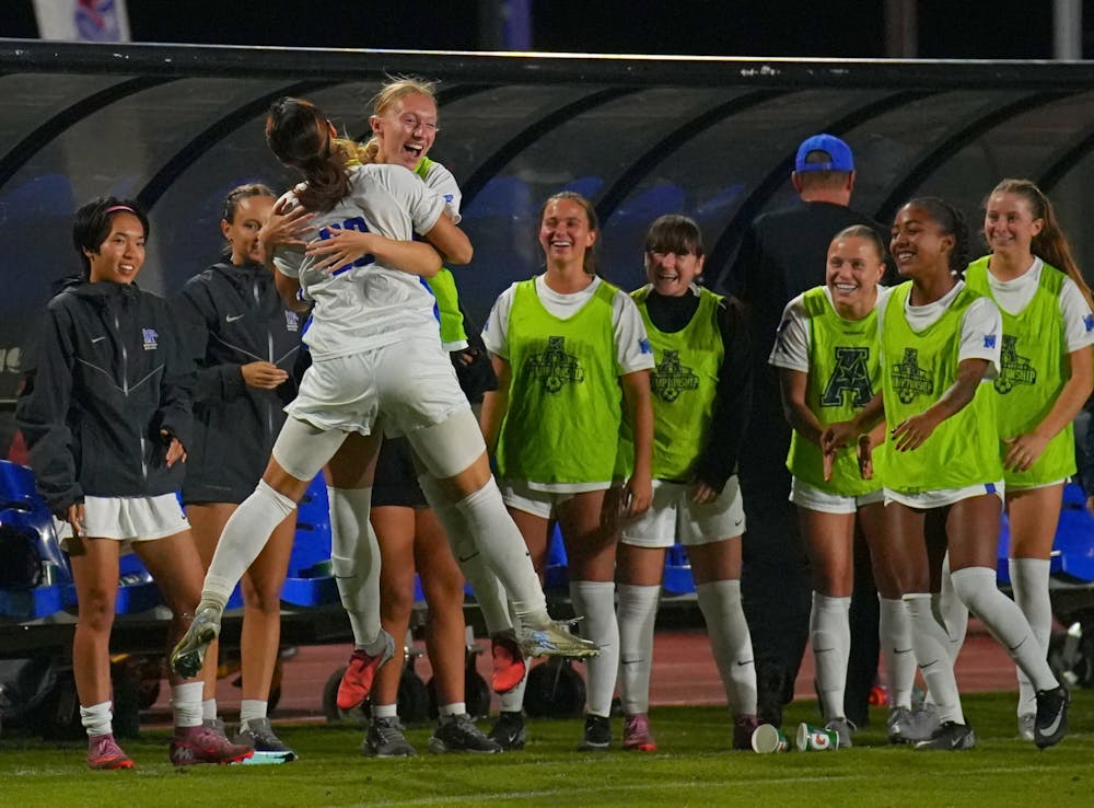 <p>Memphis celebrates Ai Kitigawa&#x27;s late winner in the Tigers&#x27; 2-1 victory over FAU Sunday.﻿</p>