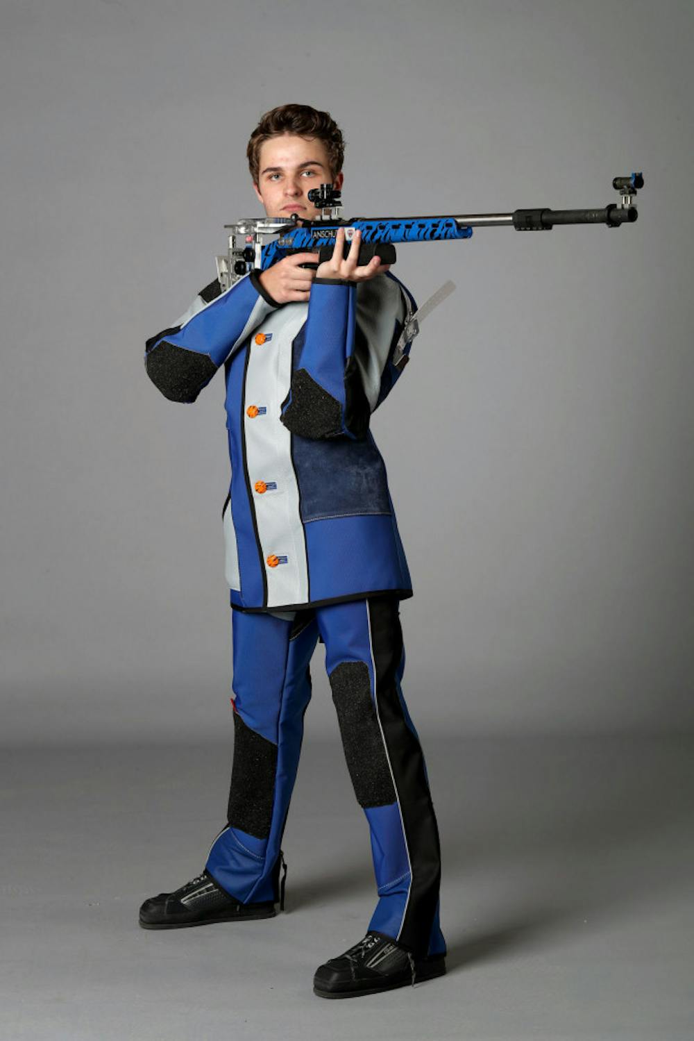 <p>Matt Dorey poses for the camera. Dorey helped Memphis rifle finished second behind No. 3 Kentucky by an aggregate score of 4650-4686 in the Tigers second to last match of the 2017 campaign.</p>