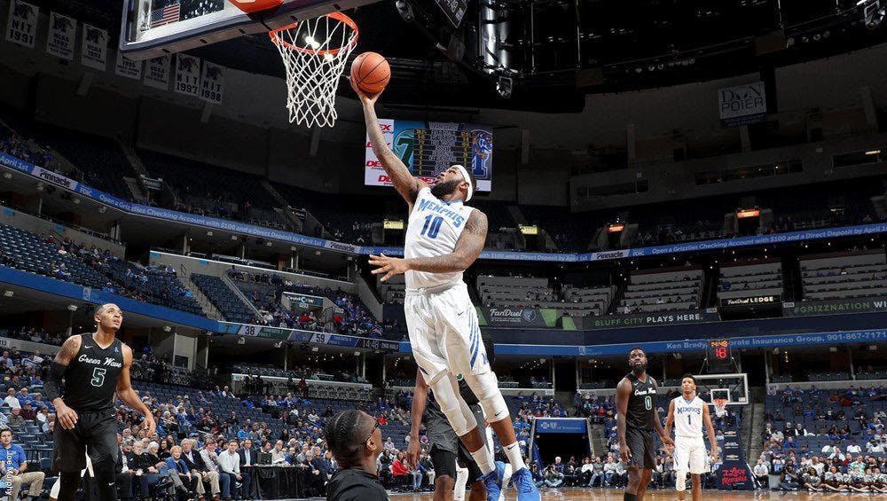 <p>University of Memphis junior forward Mike Parks Jr. goes up for a layup in a game against the Tulane Green Wave. Parks has averaged 65 percent shooting from the floor in the Tigers' seven conference games so far.&nbsp;</p>