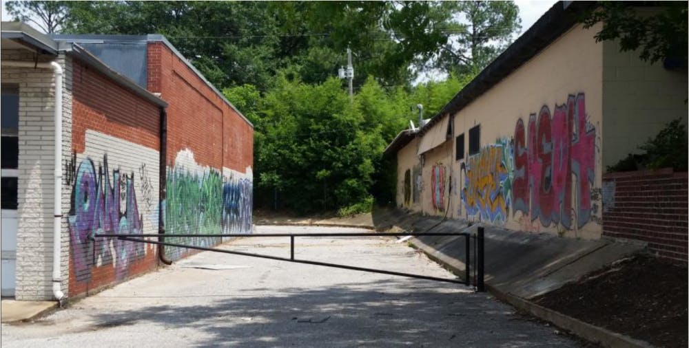 Graffiti and low light affects area and causes crime