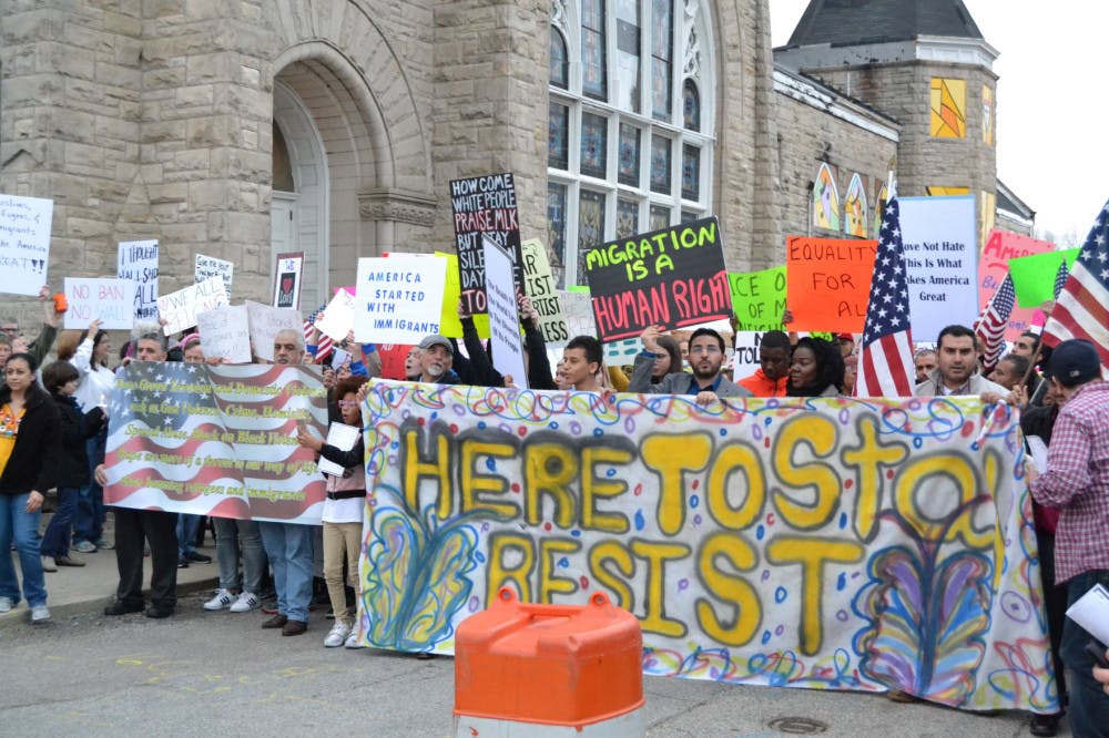 Downtown Memphis march for immigrants and refugees (Slideshow)
