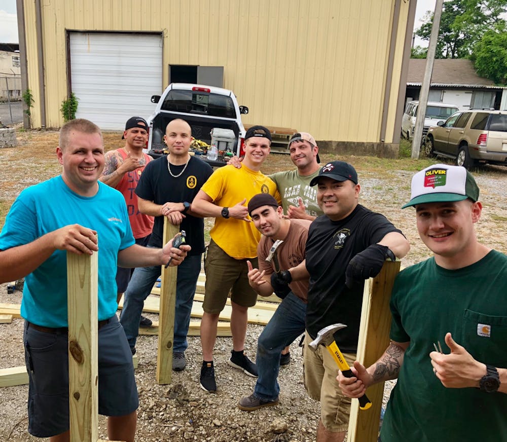 <p class="p1"><span class="s1"><strong>Petty Officers from NTAF Mid-South built a handicap ramp for disabled veterans last summer at the American Legion Post 1 in Memphis. The naval recruiters volunteered to renovate the Post 1, and thanks to their work, the organization has been able to grow and continue to support veterans and active service men and women here in Memphis.</strong></span></p>