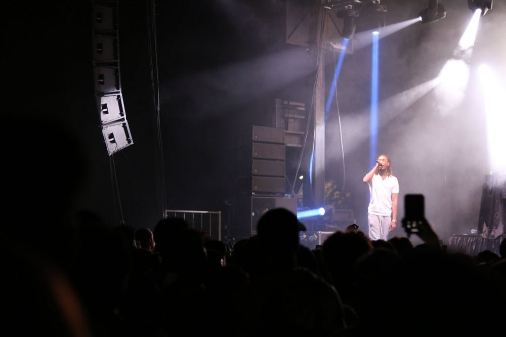 <p class="p1"><span class="s1"><strong>Playboi Carti (top) and Fetty Wap (bottom) perform for 2,071 students at the 2018 Bluff City Bash. Students will not find out who headlines Bluff City Bash this year until the day of the event Nov. 1.</strong></span></p>