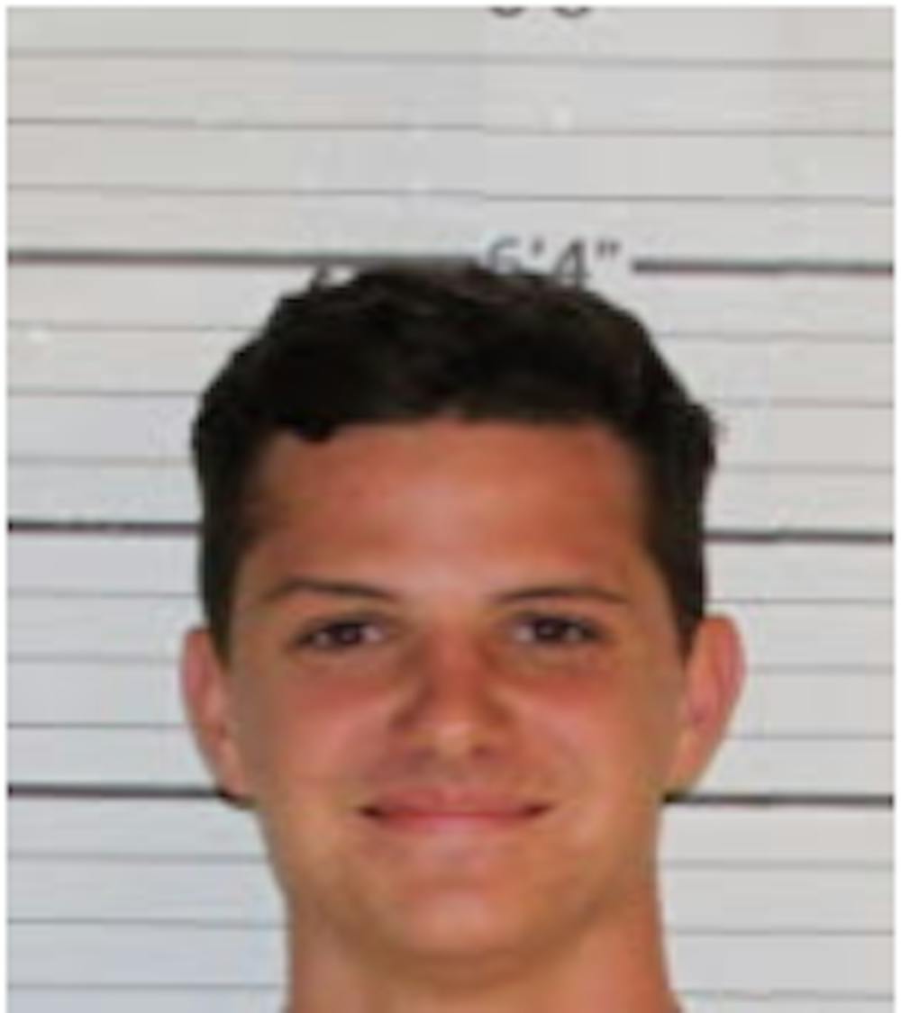 <p>Mugshot of University of Memphis student Matthew Jordan, who was charged with aggravated assault after running over a Parking Services attendant.</p>