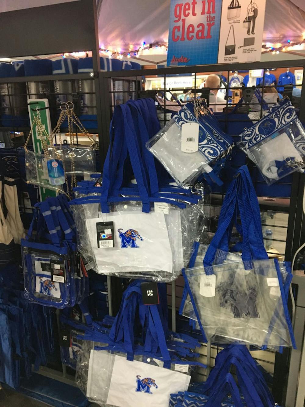 <p>Tiger Bookstore, located on Walker Avenue, sells clear bags in many sizes. The Liberty Bowl Stadium will be adopting a new clear bag policy for all ticketed events.&nbsp;</p>