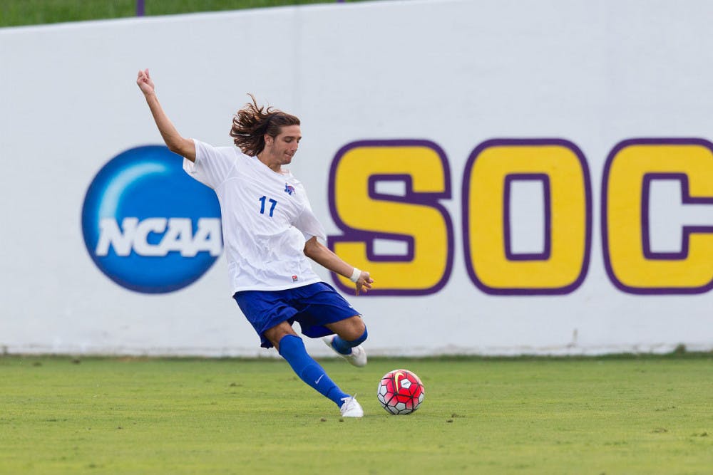 <p>Tiger freshman midfielder Mason Morise has been responsible for all three Memphis goals (one goal, two assists) this season.&nbsp;</p>