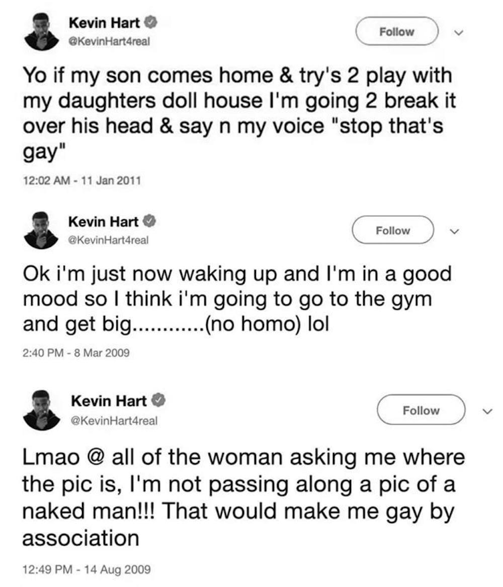 <p class="p1"><span class="s1"><strong>Kevin Hart’s old tweets have been called insensitive by the LGBTQ community. They resurfaced after Hart was announced to be the host for the 2019 Oscars.</strong></span></p>