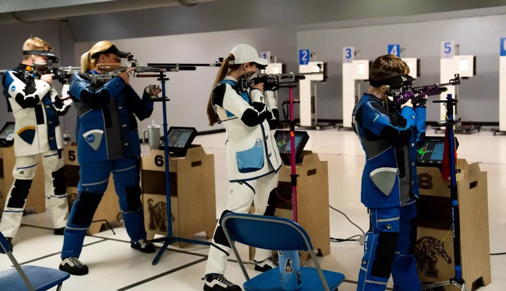 Memphis rifle set a program record in the smallborne relay against West Virginia in its season opening loss at home Saturday.
