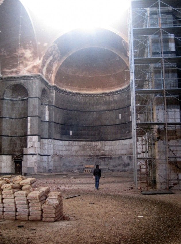 Abandoned cathedral a reminder of Gadhafi's neglect