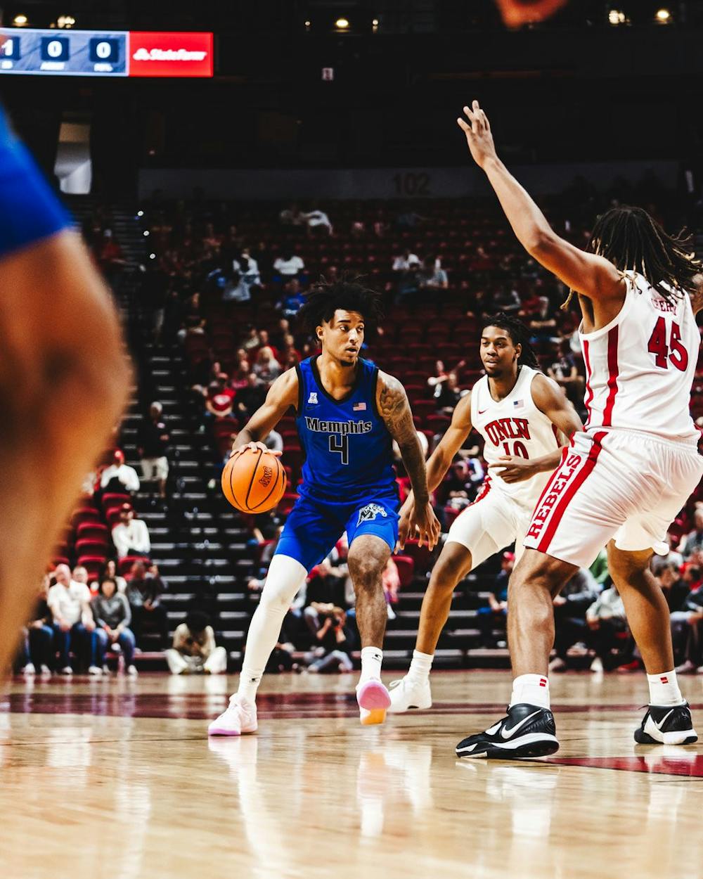 Memphis point guard PJ Haggerty led the Tigers in scoring for the second time this season at UNLV.