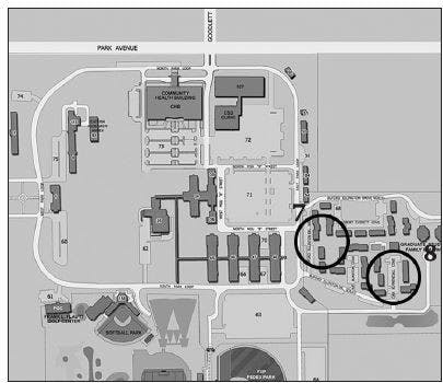 Crime Log Map Park Campus