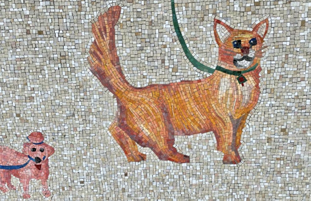 <p><span>Outside of Memphis Animal Services’ facility is a fun mural of a dog and a cat on leashes.</span></p>