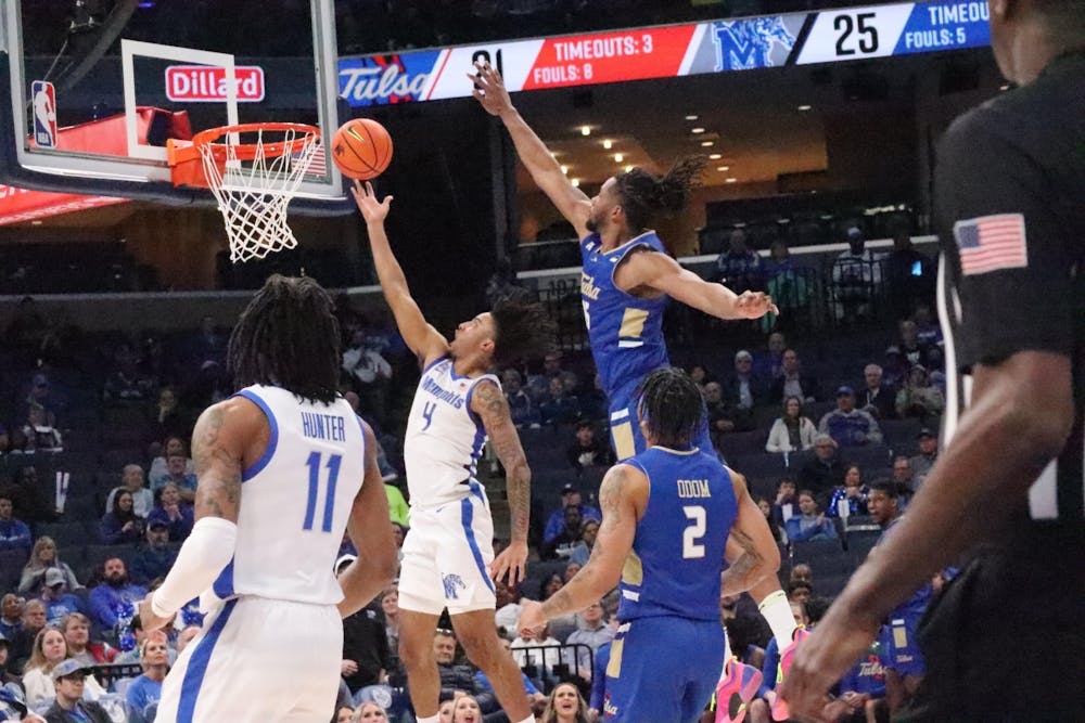 P.J Haggerty skies for a layup against his former team 