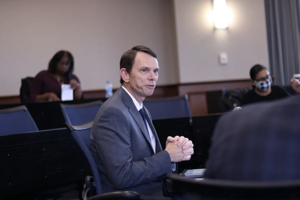 <p>Bill Hardgrave, provost at Auburn, received unanimous support to be the next UofM president at Tuesday's Board of Trustees meeting.</p>