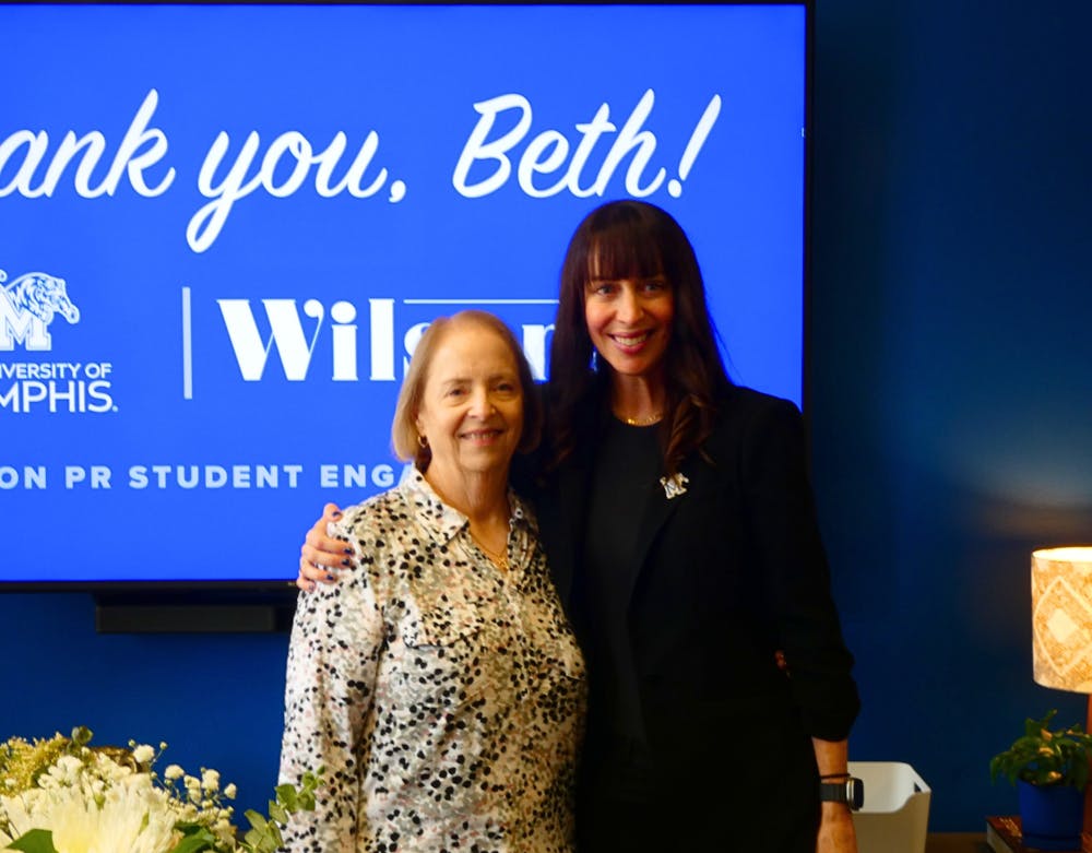 <p>Beth Wilson (right) and her mother attending the ribbon-cutting ceremony.﻿</p>