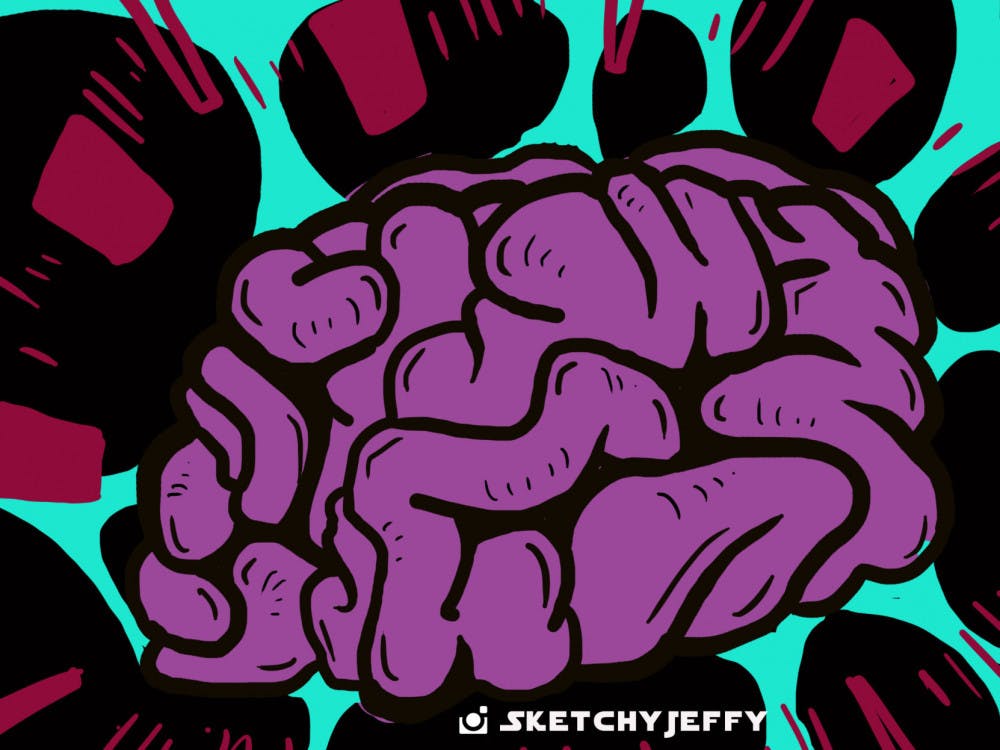 <p>Photo illustration of a stressed brain.</p>