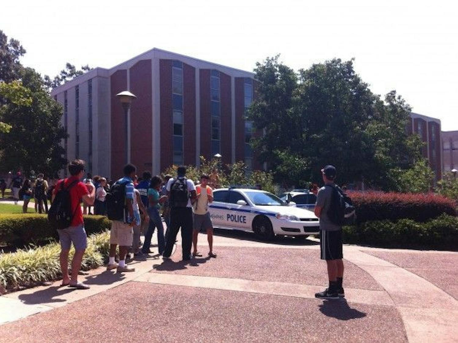 Police on campus take man to psychiatric services