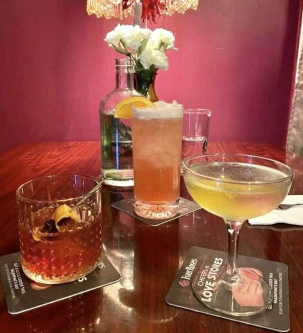 <p><span>Hicks’ creativity shines with his cocktails and their fun names like the “Life’s a Peach” and the “Absinthe of Malice."</span></p>