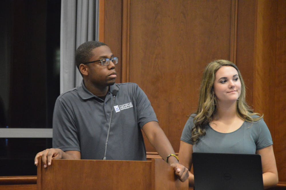 Student Government Jared Moses, student president, and Natalie Moore, student vice president