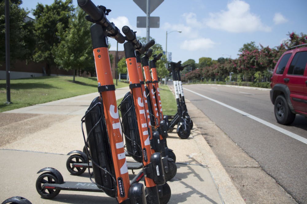 <p class="p1"><span class="s1">Scooter company Spin arrived on the UofM campus during the summer to compete with established scooter companies such as Bird.<span class="Apple-converted-space">&nbsp;</span></span></p>
