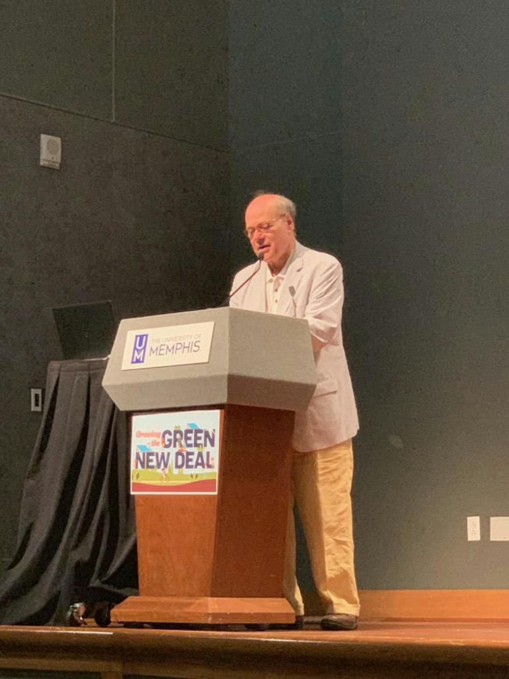 <p class="p1"><span class="s1">Congressman Steve Cohen spoke at the 16th Annual Environmental Justice Conference held in the UC Theatre on Oct. 5. Cohen discussed climate change among other issues.</span></p>