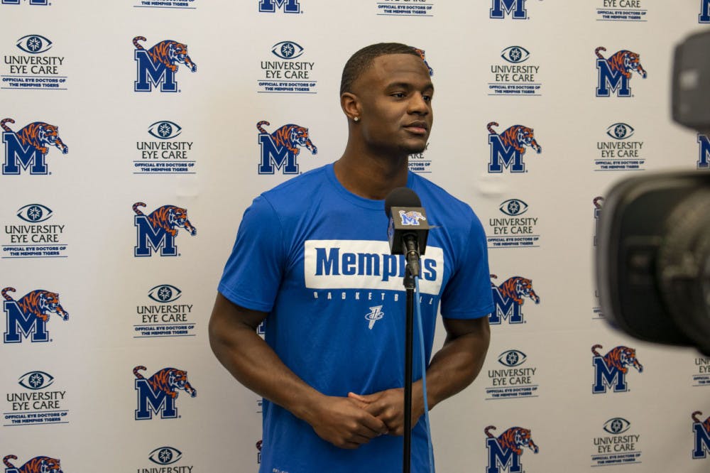 <p>Alex Lomax speaks to reporters on a media availability on Oct. 23, 2019.&nbsp;</p>