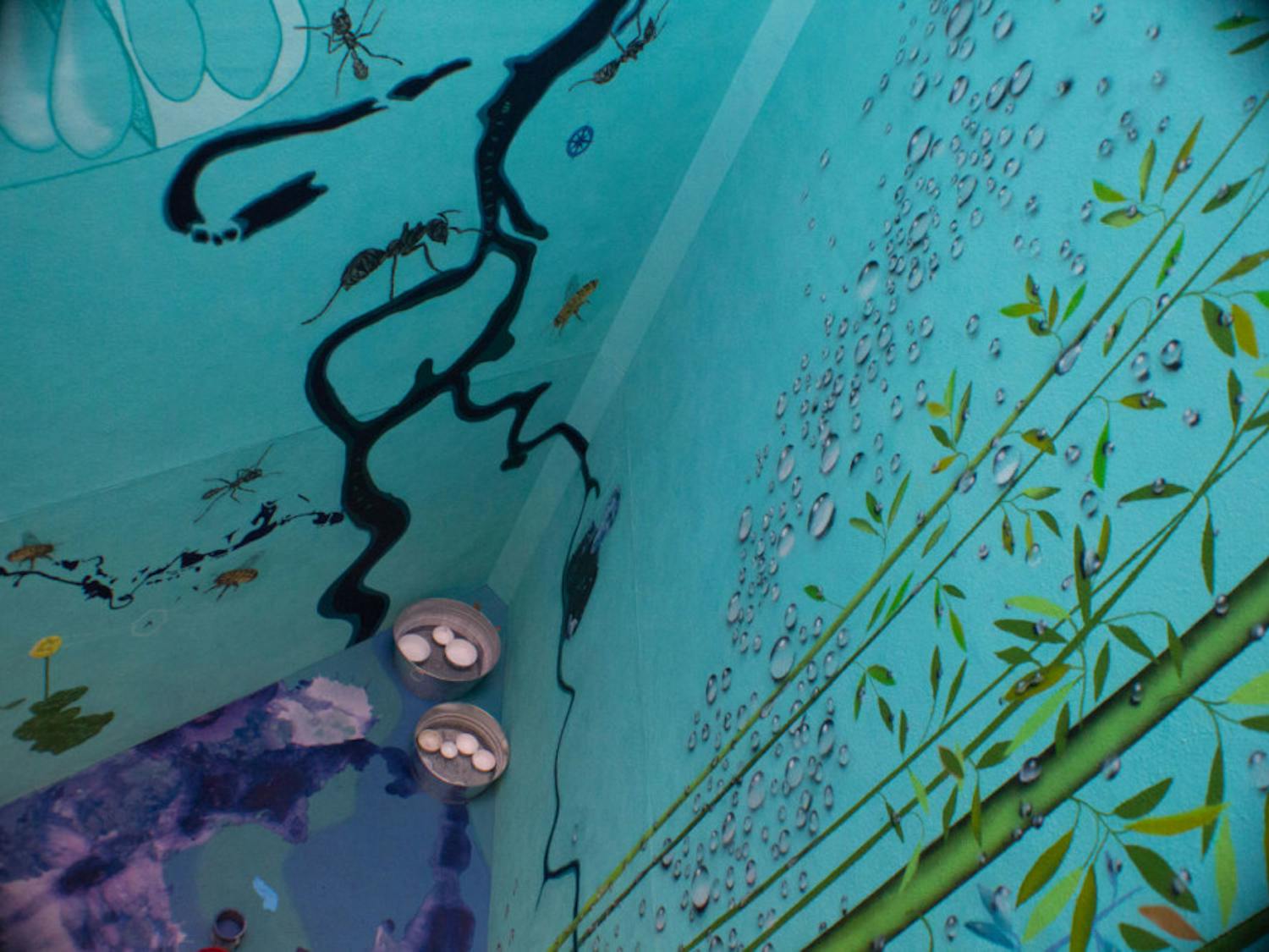 University commissions three stairwell murals