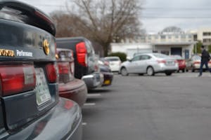 Parking on Souther Ave. site of new garage