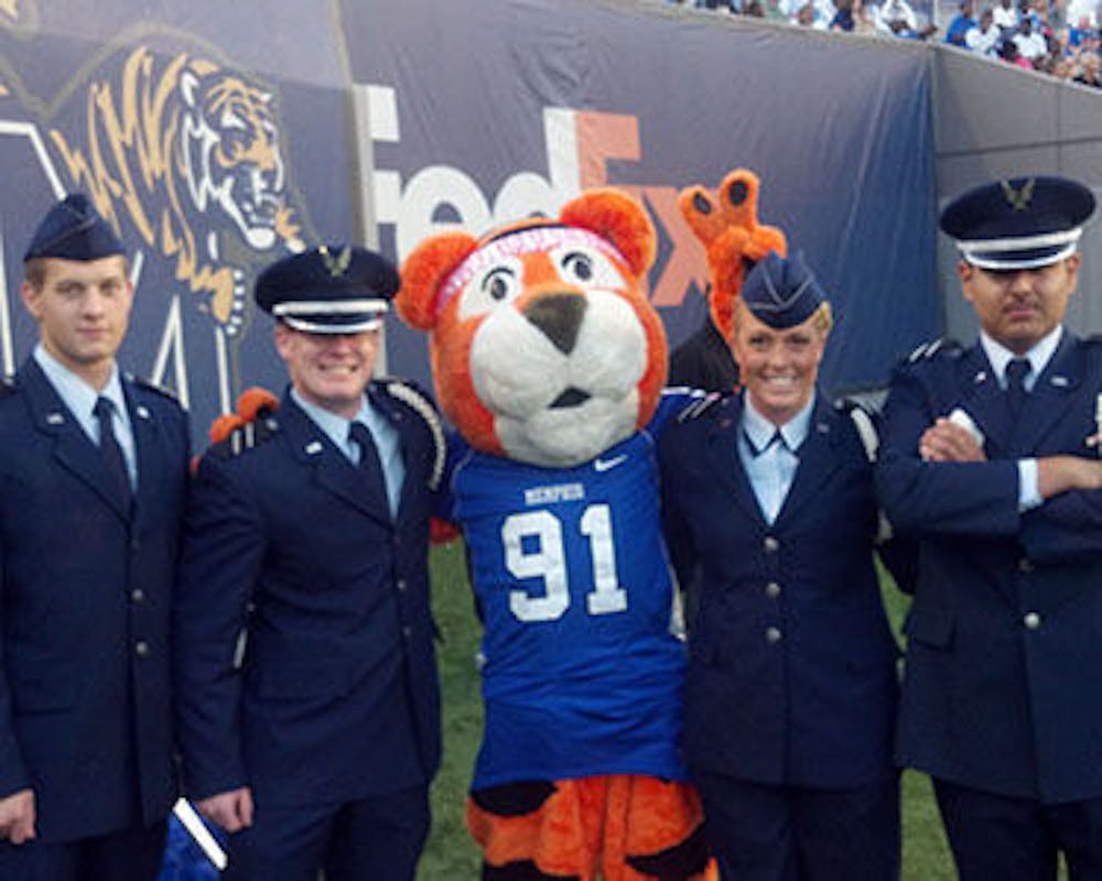 <p>Members of the UofM ROTC program can be seen on the field during Tiger football games.&nbsp;</p>