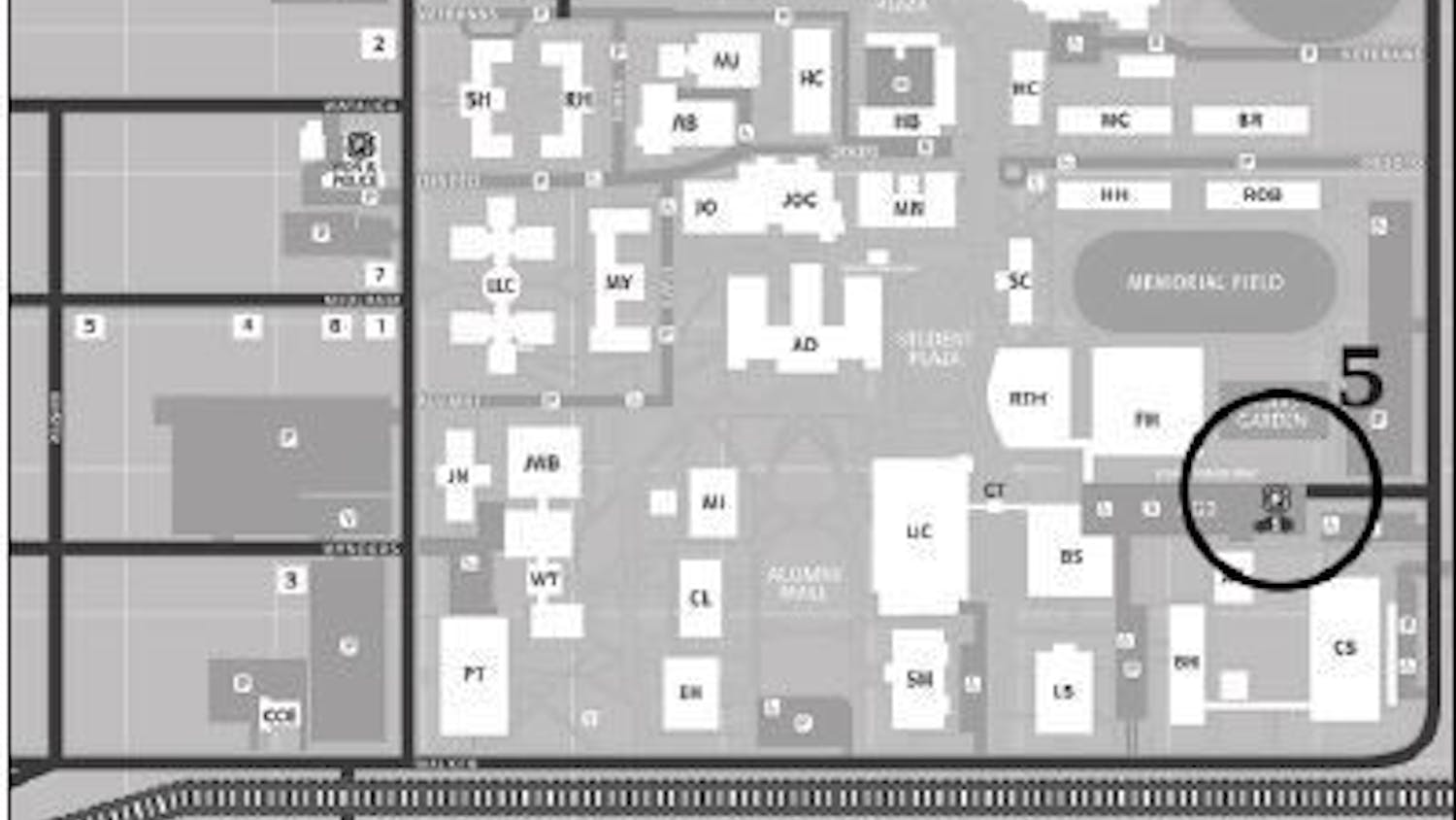 Crime Log Map Main Campus