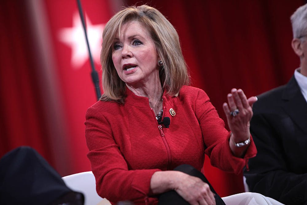 <p>Marsha Blackburn declined a debate at Rhodes College on Sept. 13 despite attending other campaign events in Memphis. She and her Democratic opponent, Phil Bredesen, are tied for Tennessee's Senate race, based on a culmination of RealClearPolitics' polling data.</p>